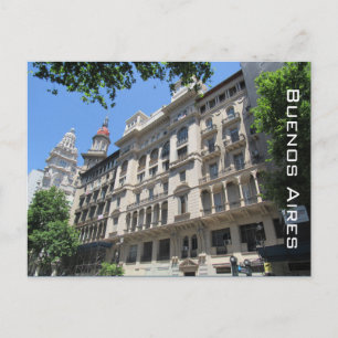 buenos aires architecture postcard