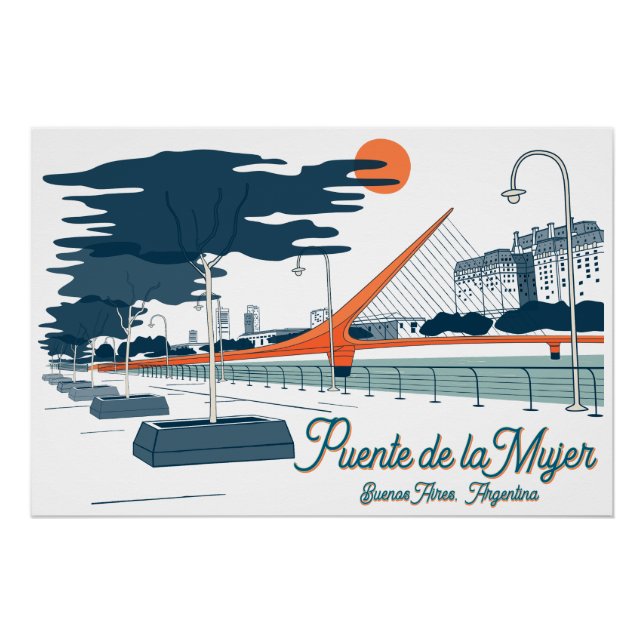 Buenos Aires, Argentina Architecture travel city Poster (Front)