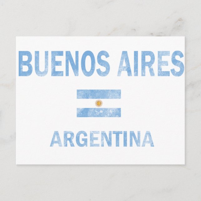 Buenos Aires Argentina Designs Postcard (Front)