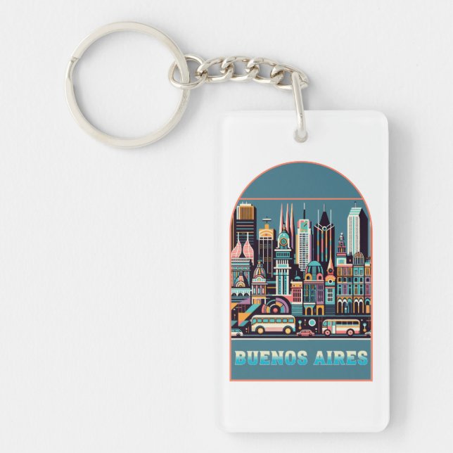 Buenos Aires Argentina Key Ring (Front)
