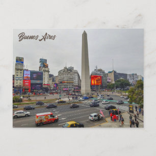 Buenos Aires, Argentina, Obelisco Postcard