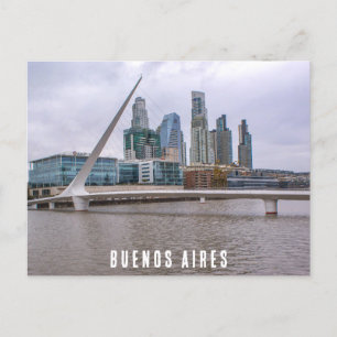 Buenos Aires, Argentina, Puente de la Mujer Postcard