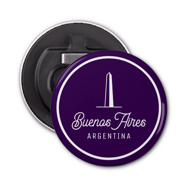 Buenos Aires Argentina Retro Elegant Simple Bottle Opener (Front)