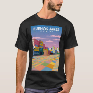 Buenos Aires Argentinia Vintage Minimal Retro City T-Shirt