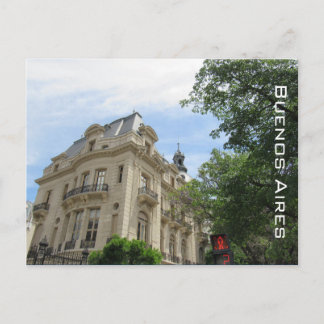buenos aires classical architecture postcard
