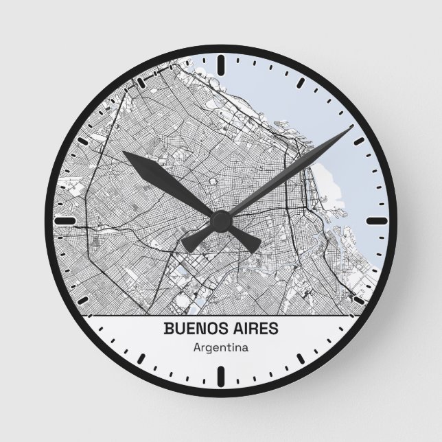 Buenos Aires Clock City Line Art (Front)