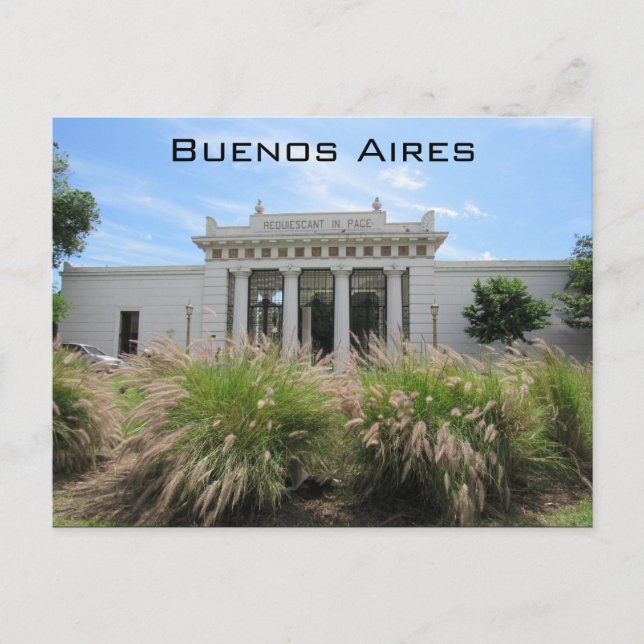 buenos aires la recoleta postcard (Front)