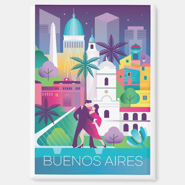 Buenos Aires Refrigerator Magnet (Front)