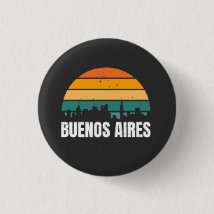 Buenos Aires Retro  3 Cm Round Badge