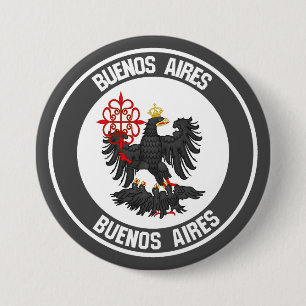 Buenos Aires Round Emblem 7.5 Cm Round Badge