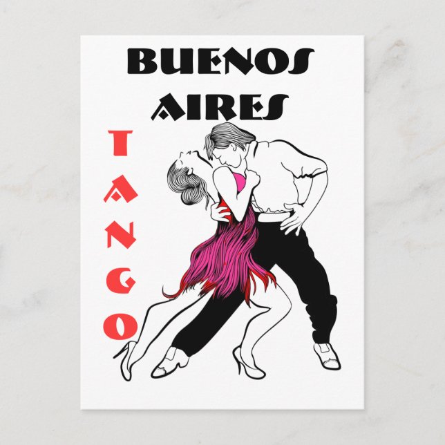 Buenos Aires Tango Postcard (Front)