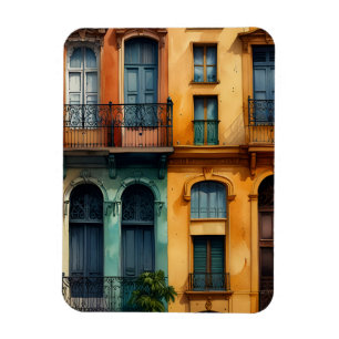 Buenos Aires watercolor art Magnet