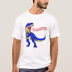 Búfalo Nueva York Dinosaur T Rex Football Touchdo T-Shirt