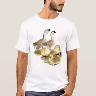 Buff African Goose Family T-Shirt