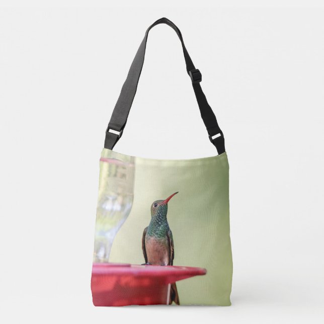 Buff-bellied hummingbird in Texas Crossbody Bag (Front)