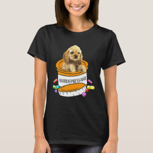 Buff Cocker Spaniel Antidepressant T-Shirt