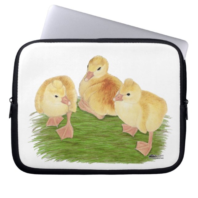 Buff Goslings Tufted Laptop Sleeve (Front)