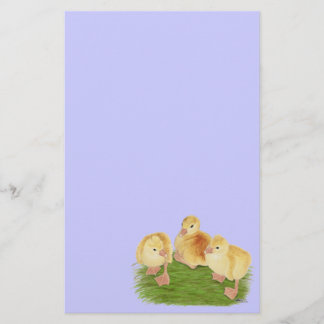 Buff Goslings Tufted Stationery