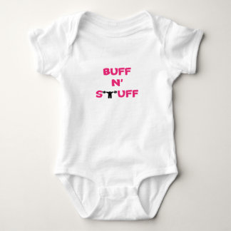 BUFF N' STUFF    (pink) Baby Bodysuit