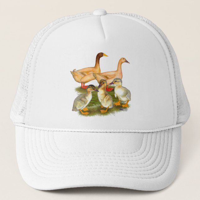 Buff Orpington Duck Family Trucker Hat (Front)