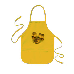 Buff Pomeranian Goslings Kids Apron