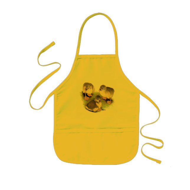Buff Pomeranian Goslings Kids Apron (Front)