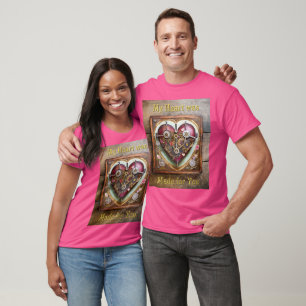 Buff Red Heart Steampunk Series T-Shirt