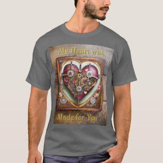 Buff Red Heart Steampunk Series T-Shirt