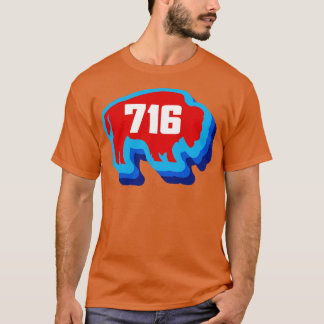 Buffalo 716 Buffalo New York WNY Retro Vintage Buf T-Shirt