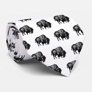 Buffalo American Bison Tie