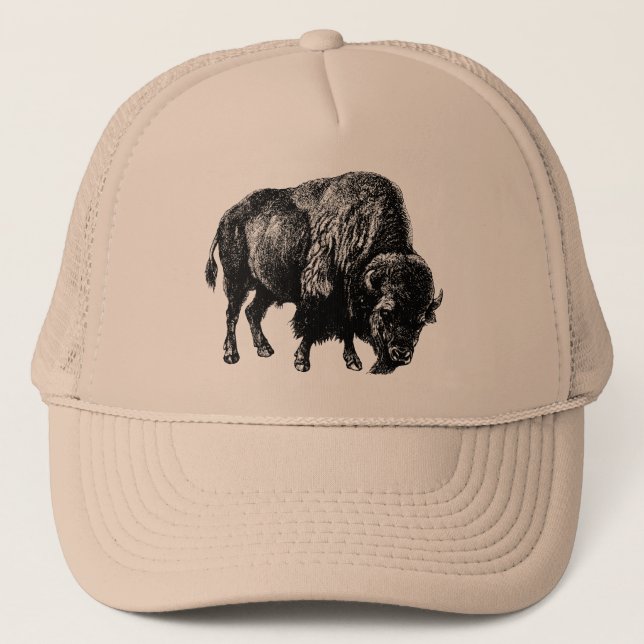 Buffalo American Bison Trucker Hat (Front)