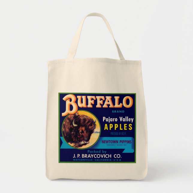 Buffalo Apples Tote Bag (Front)