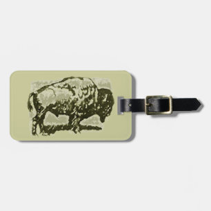 Buffalo Art Luggage Tag