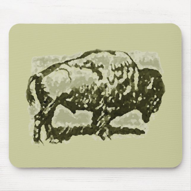 Buffalo Art Mouse Pad (Front)