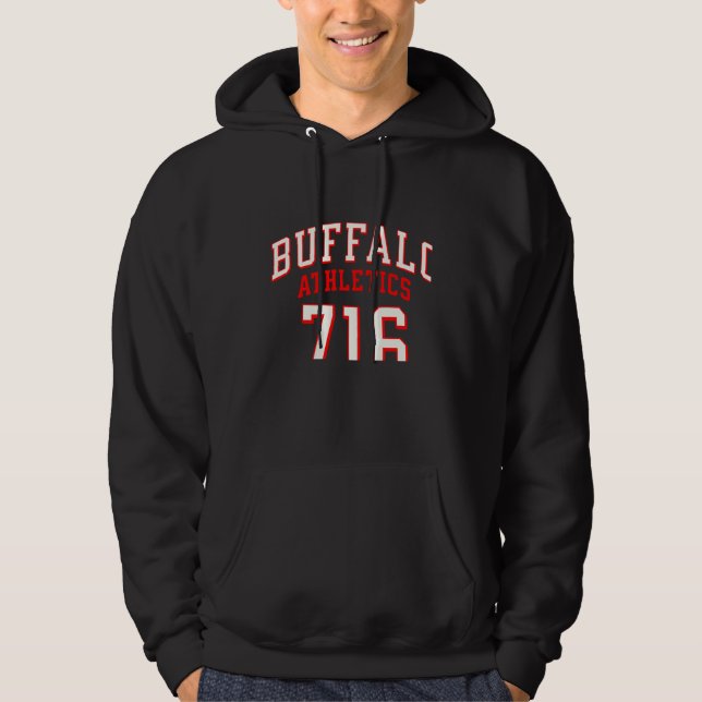 Buffalo Athletics 716 WNY for 716 Area Code Hoodie (Front)