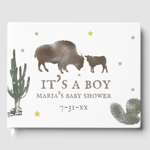 Buffalo Baby Shower Guest Book