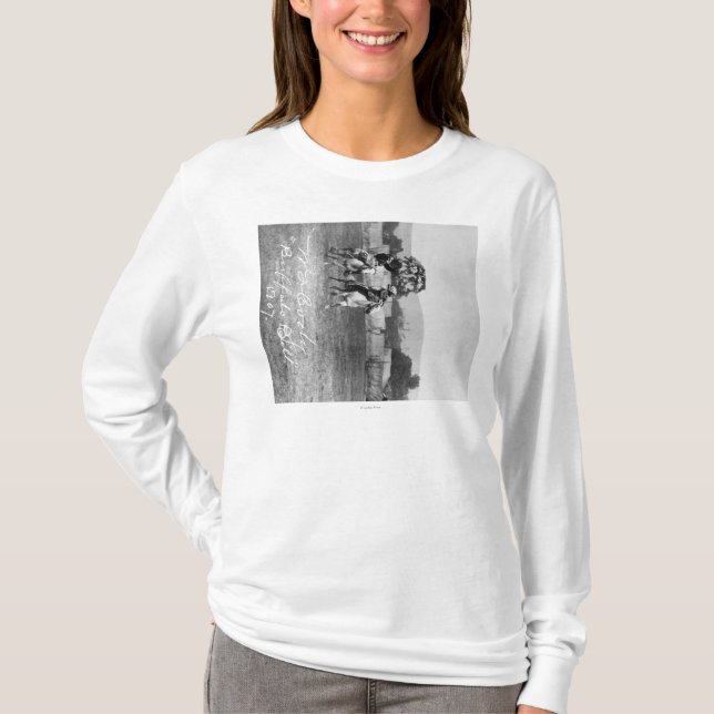 "Buffalo Bill" Cody Riding Horse next to Native T-Shirt (Front)