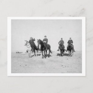 Buffalo Bill, General Miles, Captain Baldwin Postcard