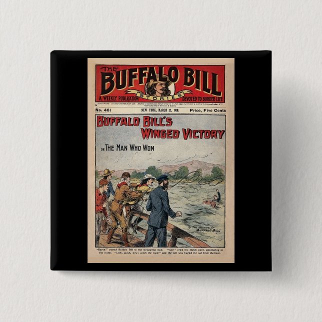 Buffalo Bill Stories - 1910 - Winged Victory 15 Cm Square Badge (Front)