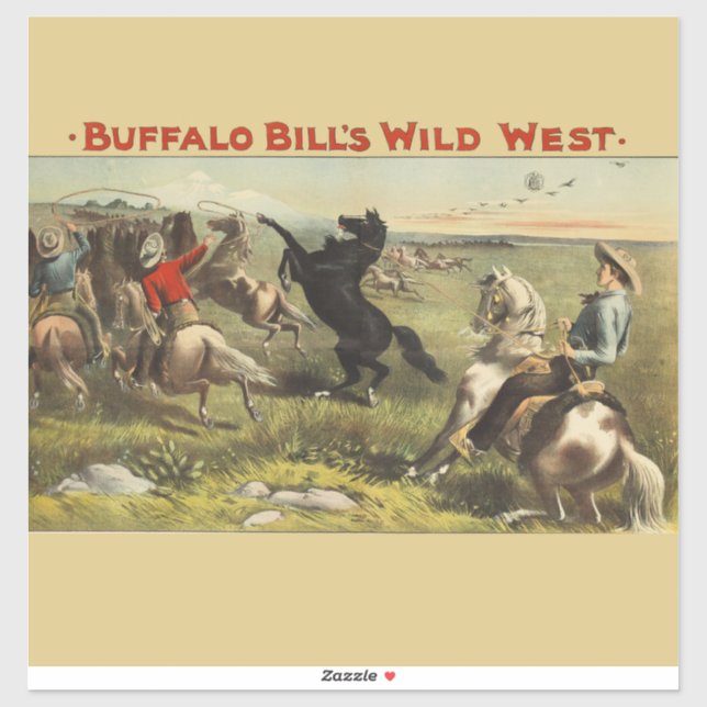 Buffalo Bill Wild West Cowboy Horse Poster (Sheet)