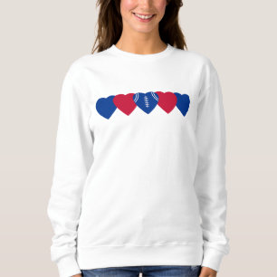 Buffalo Bills Heart Football Sweatshirt