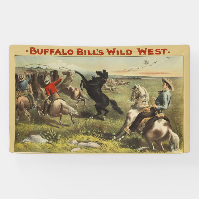 Buffalo Bill's Wild West Horses Banner (Horizontal)