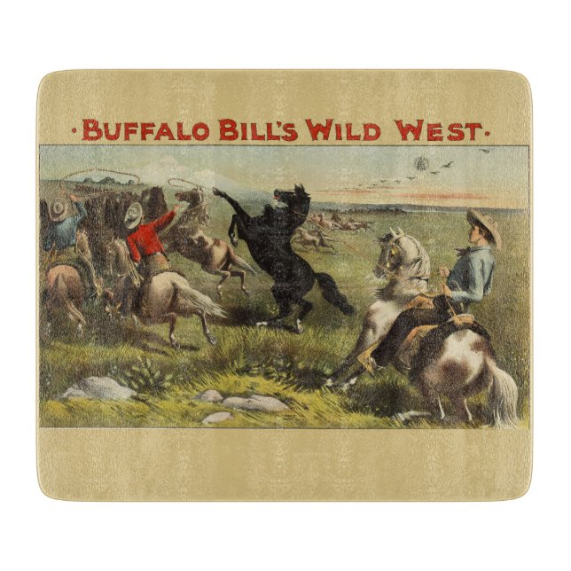 Buffalo Bill's Wild West Horses Cutting Board (Front)