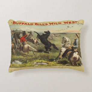Buffalo Bill's Wild West Horses Decorative Cushion