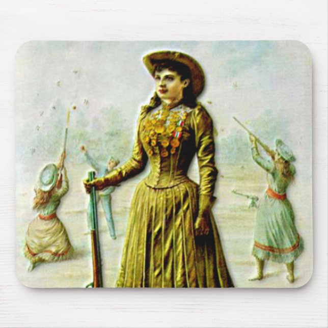 Buffalo Bill's Wild West Poster Annie Oakley Mouse Pad (Front)