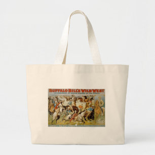 Buffalo Bill's Wild West Show Large Tote Bag