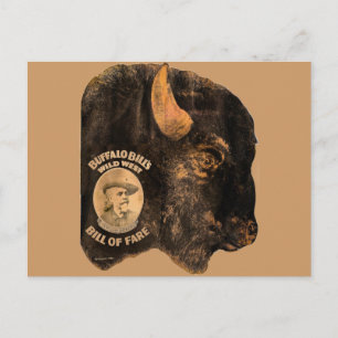 Buffalo Bill's Wild West Show vintage 1898 Postcard