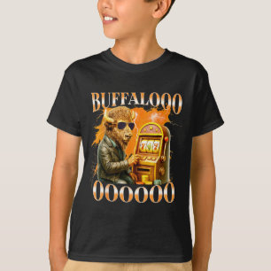 Buffalo Bison Casino Slot Machine Funny Gambling B T-Shirt
