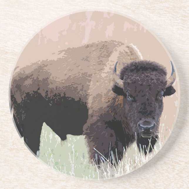 Buffalo / Bison Coaster (Front)