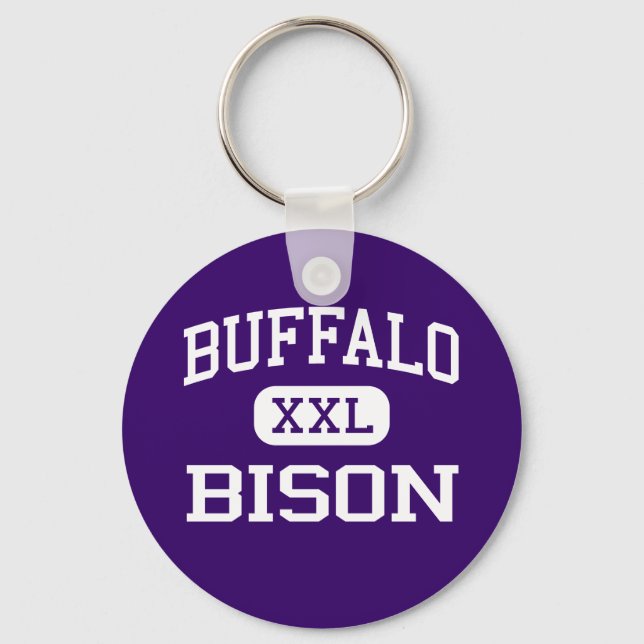 Buffalo - Bison - High School - Buffalo Minnesota Key Ring (Front)